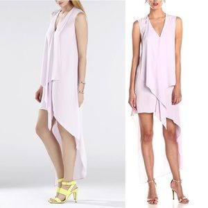 BCBGMAXAZRIA Lilac High-Low Dress Sz Small